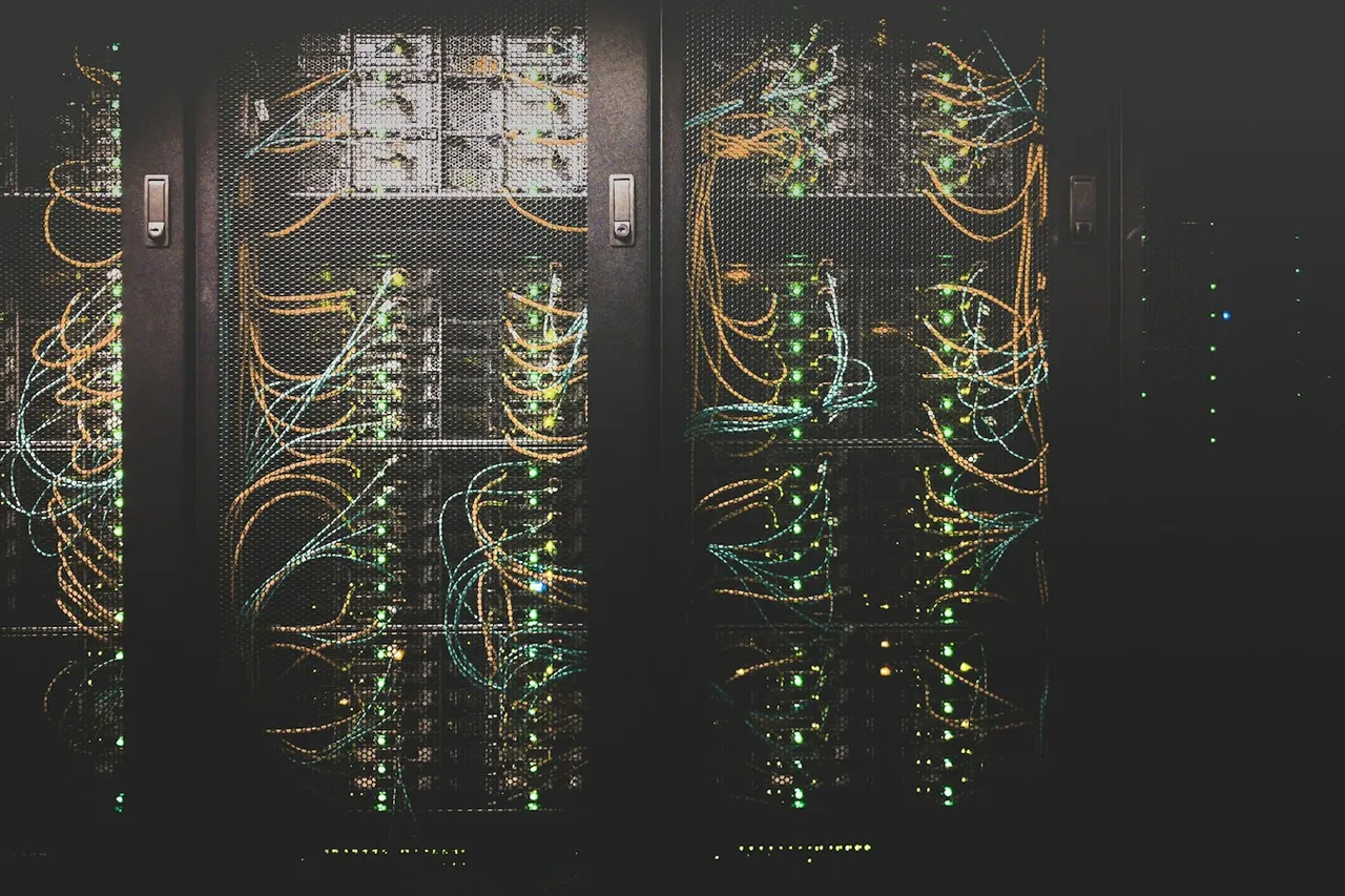 Server racks and network cabling at the University of Washington